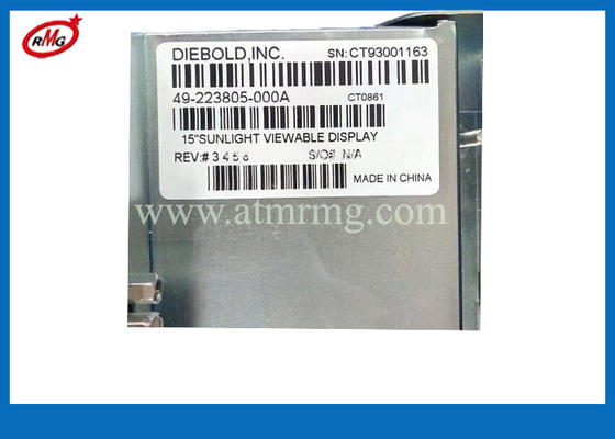 affichage à cristaux liquides de Diebold de pièces de rechange d'atmosphère de la banque 49223805000A affichage visualisable 49223805000A de lumière du soleil de 15 pouces